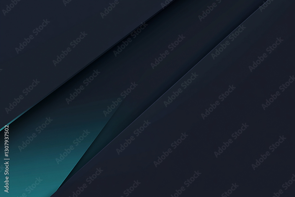 Abstract geometric layers in dark tones with a hint of teal, creating a modern design backdrop Abstract geometric layers in dark tones with a hint of teal, creating a modern design backdrop