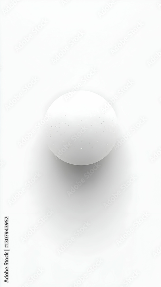 White Sphere 3D Render Minimalist Abstract Background Illustration White Sphere 3D Render Minimalist Abstract Background Illustration