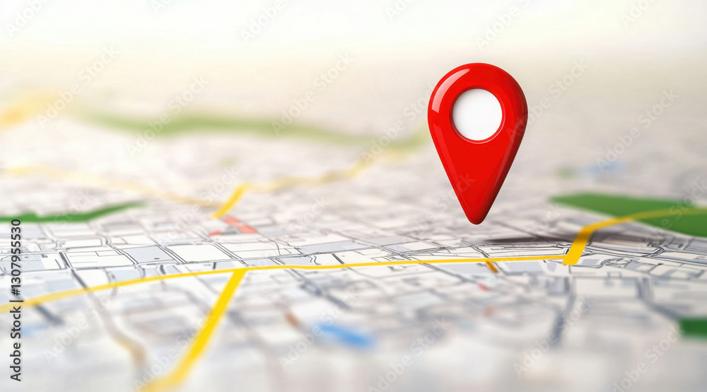 A generic city map with an icon
A generic city map with an icon