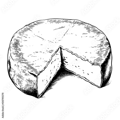 Enjoying a timeless cheese delicacy with an intricate engraved design celebrating flavor and texture