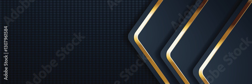 gold banner Abstract vector background board for text and message design modern. vector illustration