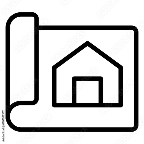 blueprint house icon