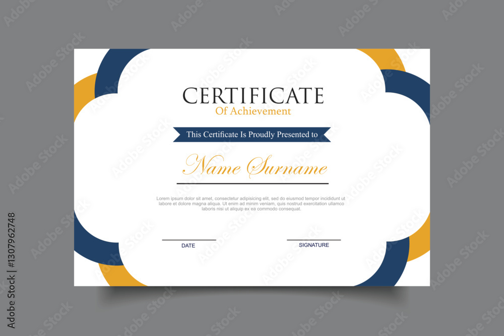 Obraz premium certificate template design