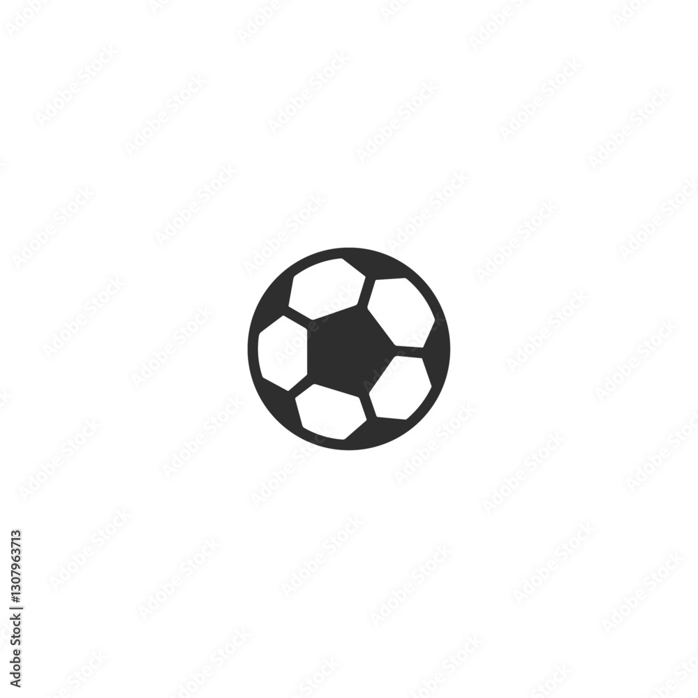 Football icon logo flat vector design Football icon logo flat vector design