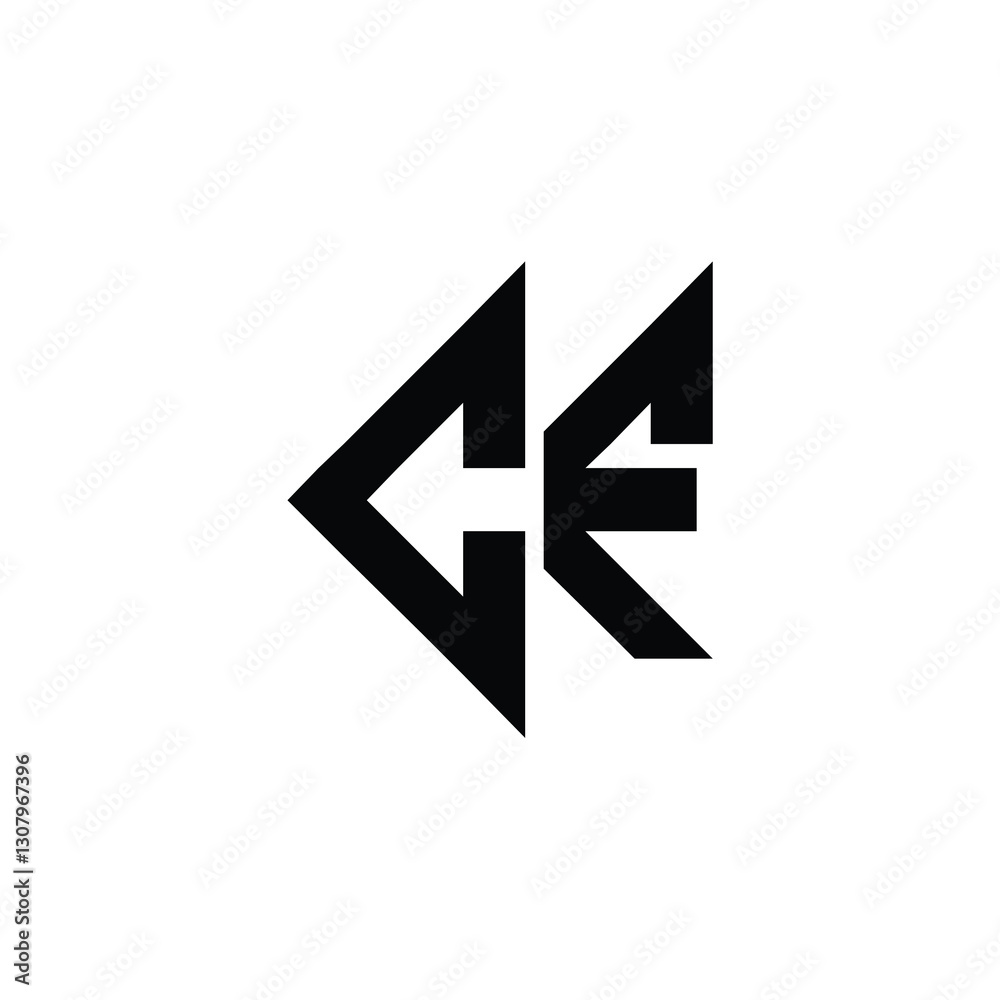 CF monogram logo design letter text name symbol monochrome logotype alphabet character simple logo CF monogram logo design letter text name symbol monochrome logotype alphabet character simple logo