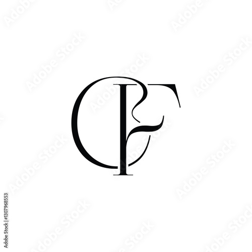 CF monogram logo design letter text name symbol monochrome logotype alphabet character simple logo