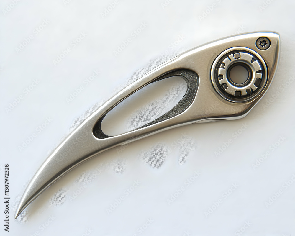 Sleek Silver Metal Knife Product Photography Sleek Silver Metal Knife Product Photography