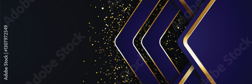 gold banner Abstract vector background board for text and message design modern. vector illustration