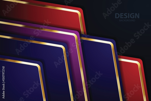 gold Abstract vector background board for text and message design modern. vector illustration