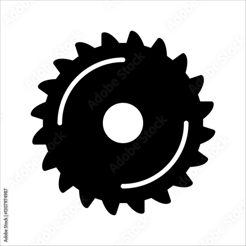 saw Icon Symbol isolated white background. vector illustration. color editable.
