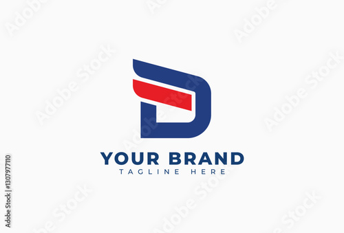 Free Download Letter D Initial with Wing Logo Design - GFXLoad