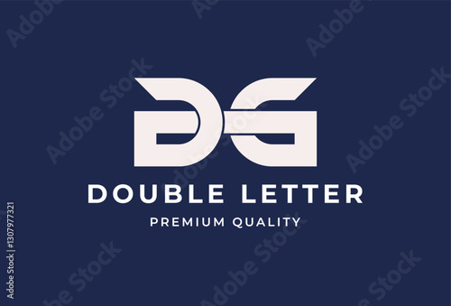 Linked Initial D G Logo Design Element