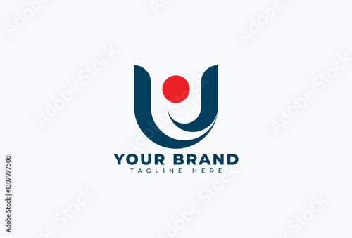 Initial Letter U People Icon Logo Design