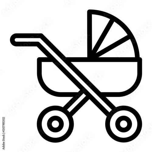 stroller Line Icon