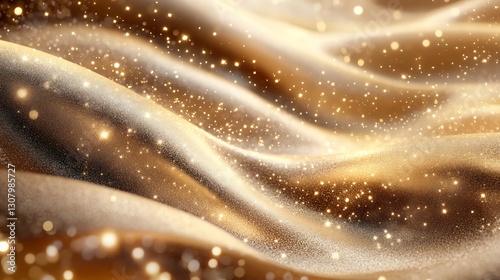 Gold leaf, glitter, foil wallpaper, luxury, holiday background, gold texture.