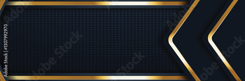 gold banner Abstract vector background board for text and message design modern. vector illustration