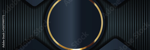 gold banner Abstract vector background board for text and message design modern. vector illustration
