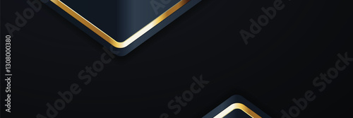 gold banner Abstract vector background board for text and message design modern. vector illustration