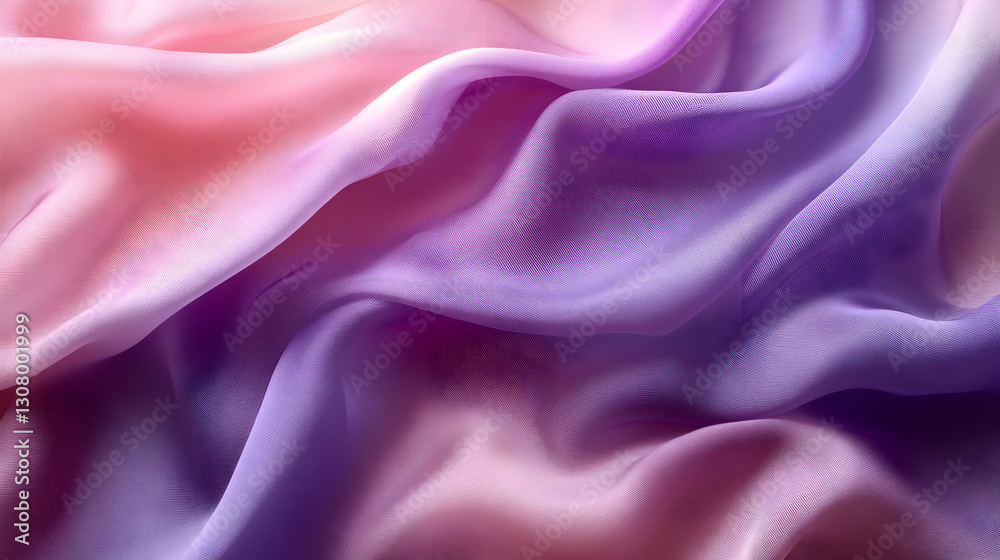 Obraz premium Abstract Draped Fabric Background Image Pink Purple Gradient Soft Texture