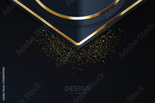 gold Abstract vector background board for text and message design modern. vector illustration