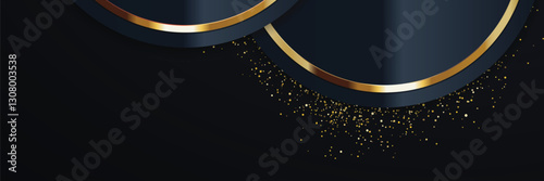 gold banner Abstract vector background board for text and message design modern. vector illustration