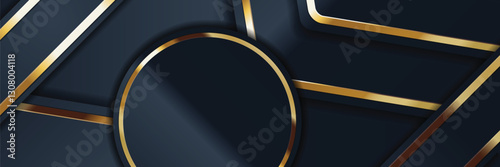 gold banner Abstract vector background board for text and message design modern. vector illustration