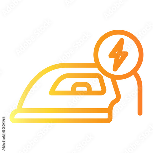 ironing Line Gradient Icon