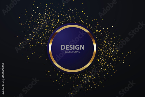 gold Abstract vector background board for text and message design modern. vector illustration