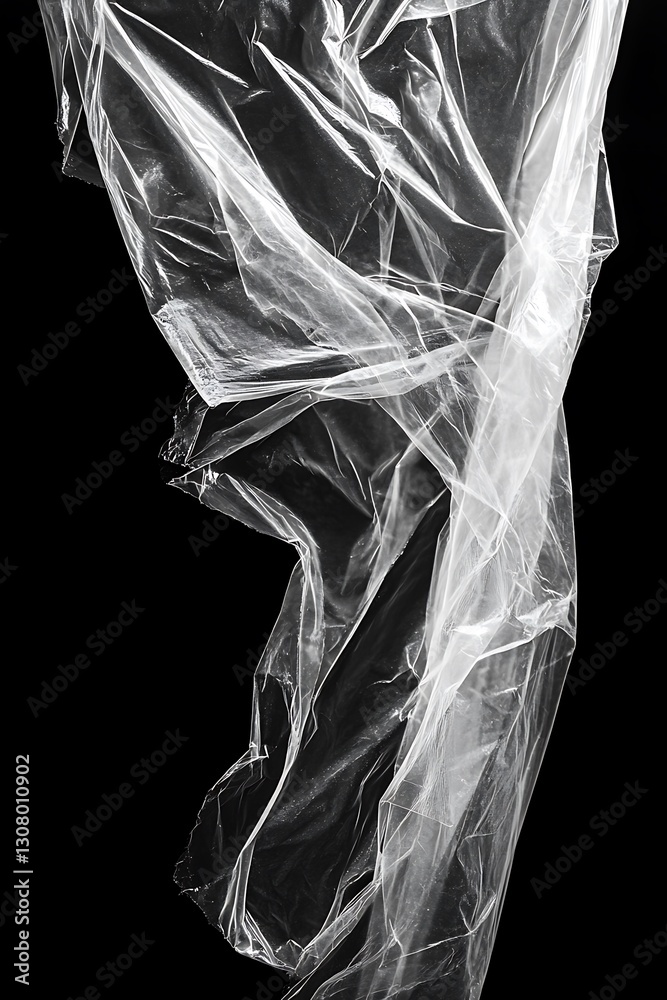 textured wrinkled plastic wrap surface on a deep black setting
textured wrinkled plastic wrap surface on a deep black setting