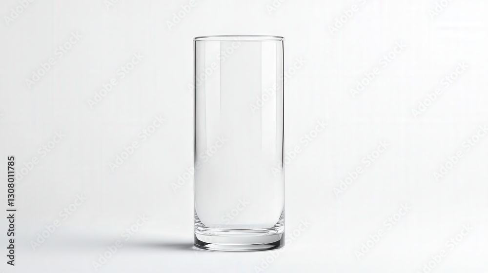 clear, tall, empty glass vessel, highlighting the vessel's sleek, minimalist design and its transparent quality clear, tall, empty glass vessel, highlighting the vessel's sleek, minimalist design and its transparent quality