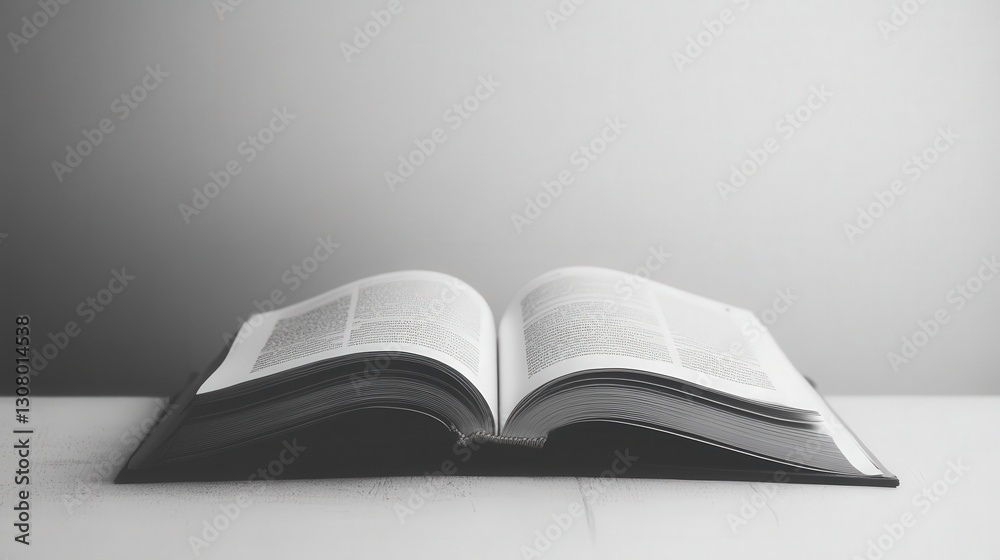 open book page, emphasizing the readability and design open book page, emphasizing the readability and design