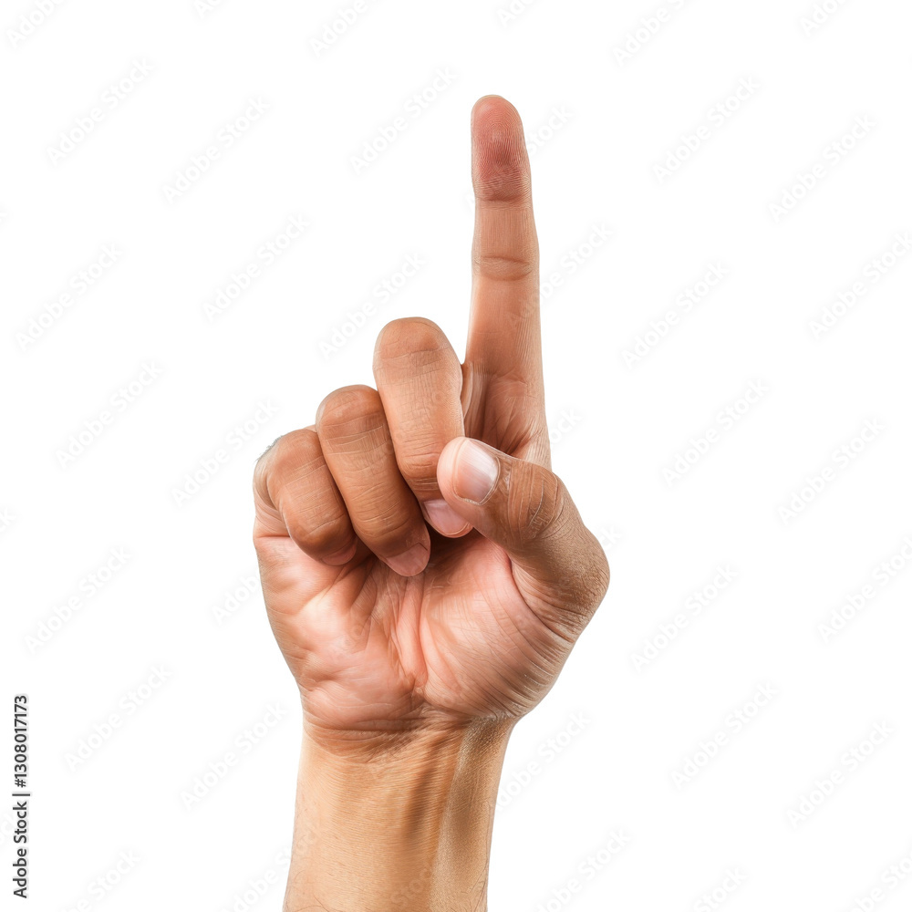 raised hand with one finger pointing upwards, symbolizing gesture of importance or emphasis. hand is well defined against transparent background, conveying clarity and focus raised hand with one finger pointing upwards, symbolizing gesture of importance or emphasis. hand is well defined against transparent background, conveying clarity and focus
