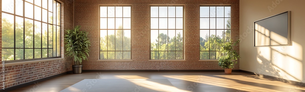 Industrial-style loft building featuring exposed brick, showcasing modern architecture and urban design aesthetic. Industrial-style loft building featuring exposed brick, showcasing modern architecture and urban design aesthetic.
