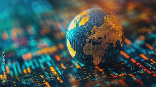 A global market analyst discussing investment opportunities in emerging markets, Global Markets, Expansive and growthoriented