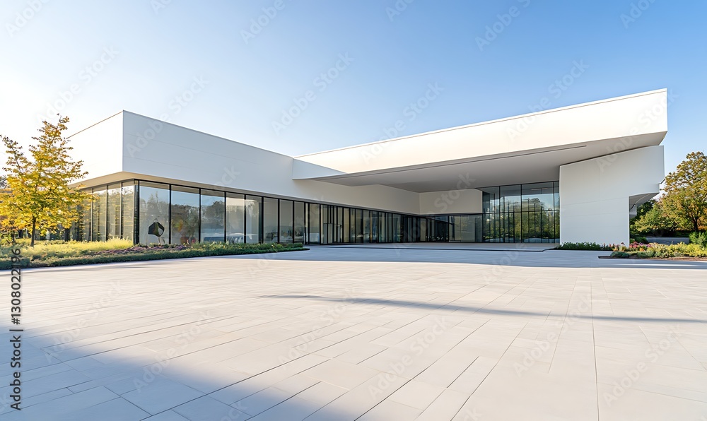 A modern art museum featuring abstract architecture, captured in a unique isolated setting. A modern art museum featuring abstract architecture, captured in a unique isolated setting.