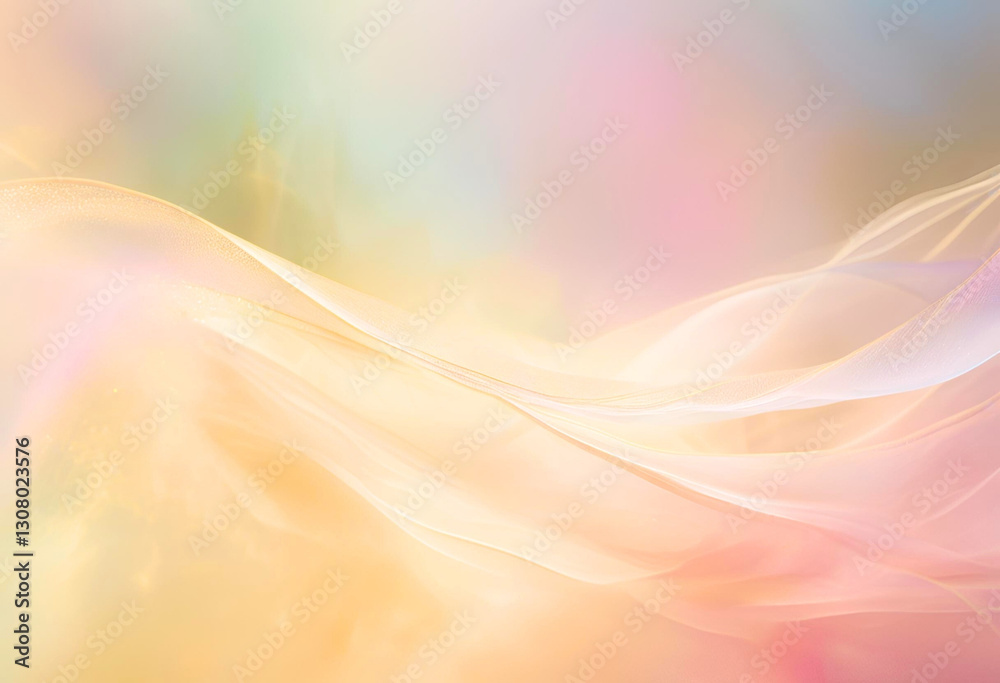 Flowing Pastel Fabric in Soft Light Flowing Pastel Fabric in Soft Light