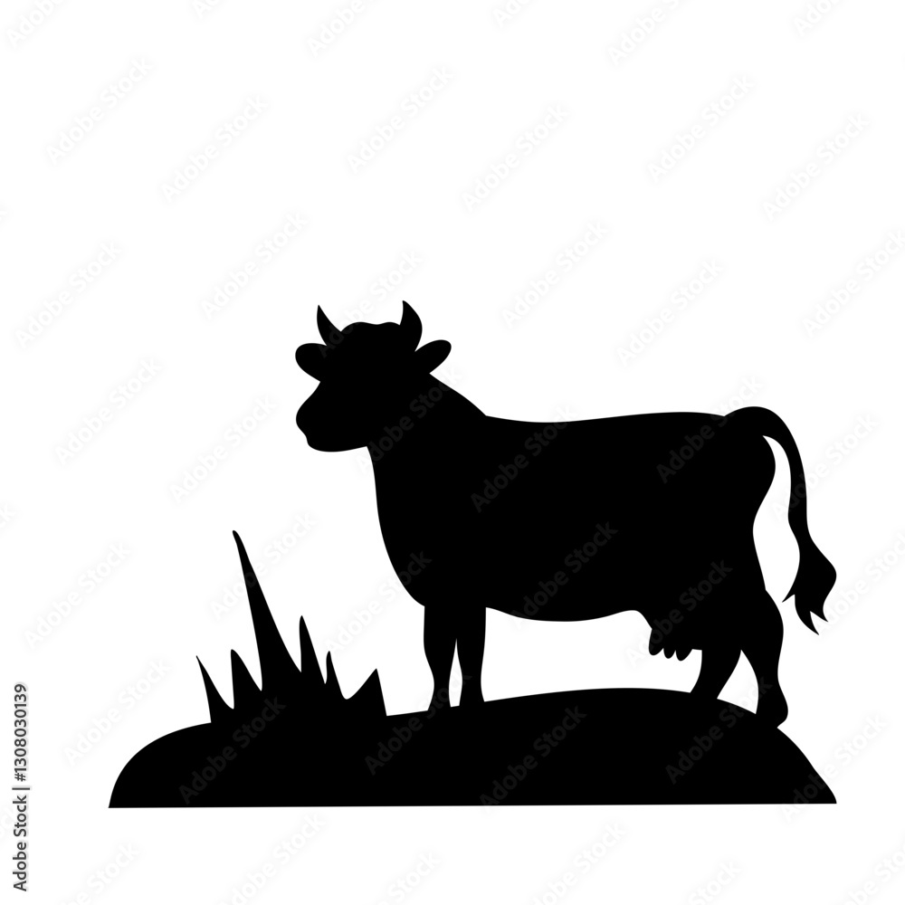 Fototapeta premium Cows Silhouettes
