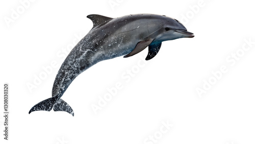Stunning Photo of a Dolphin Leaping from the Ocean