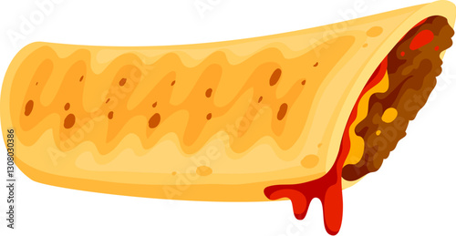 Fast food shawarma meal cartoon ABC font dash punctuation sign. Fast food meal cartoon alphabet typeset punctuation mark, street menu cafe vector English font special symbol or ABC typeface element