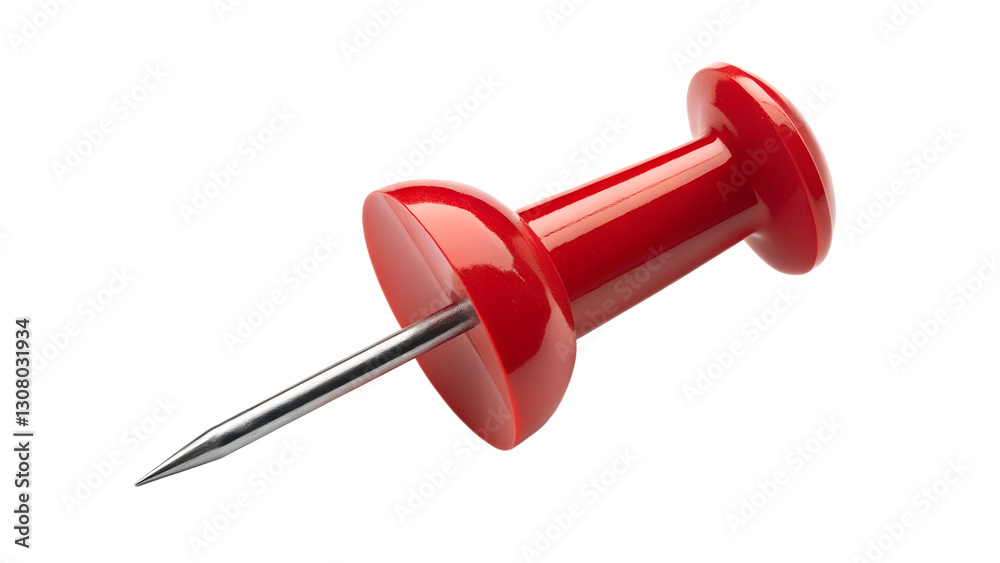 Red Push Pin: High-Resolution Image for Design & Branding Red Push Pin: High-Resolution Image for Design & Branding