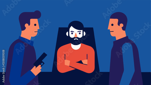 These vector illustrations can effectively convey the tense yet hopeful atmosphere of a hostage negotiation scenario.