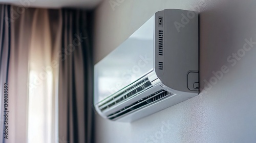Efficient White Wall-Mounted Heat Pump