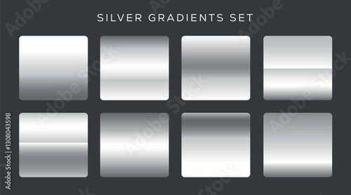 Silver & Grey  Gradient Set