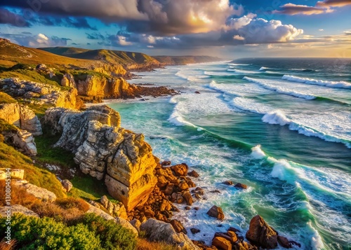 Cape Agulhas, South Africa: Dramatic Coastal Landscape with High Depth of Field