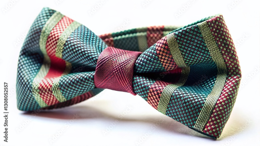 Classic Bow Tie Isolated on White Background - Elegant Men's Accessory Classic Bow Tie Isolated on White Background - Elegant Men's Accessory