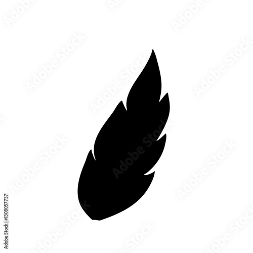 Feather black icon
