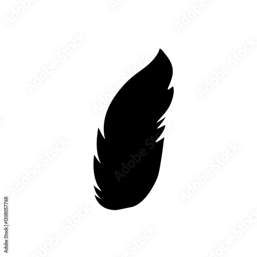 Feather black icon
