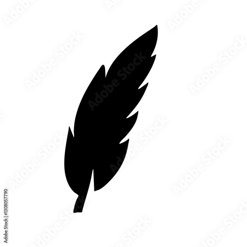 Feather black icon
