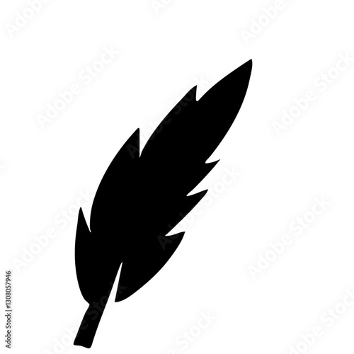 Feather black icon
