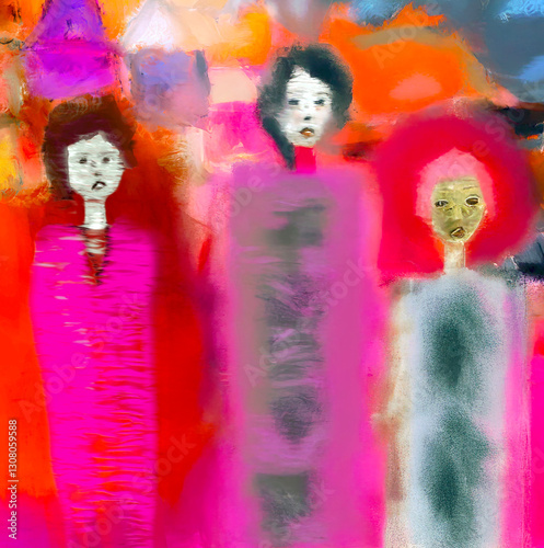 Generated image from original hand-drawn figures